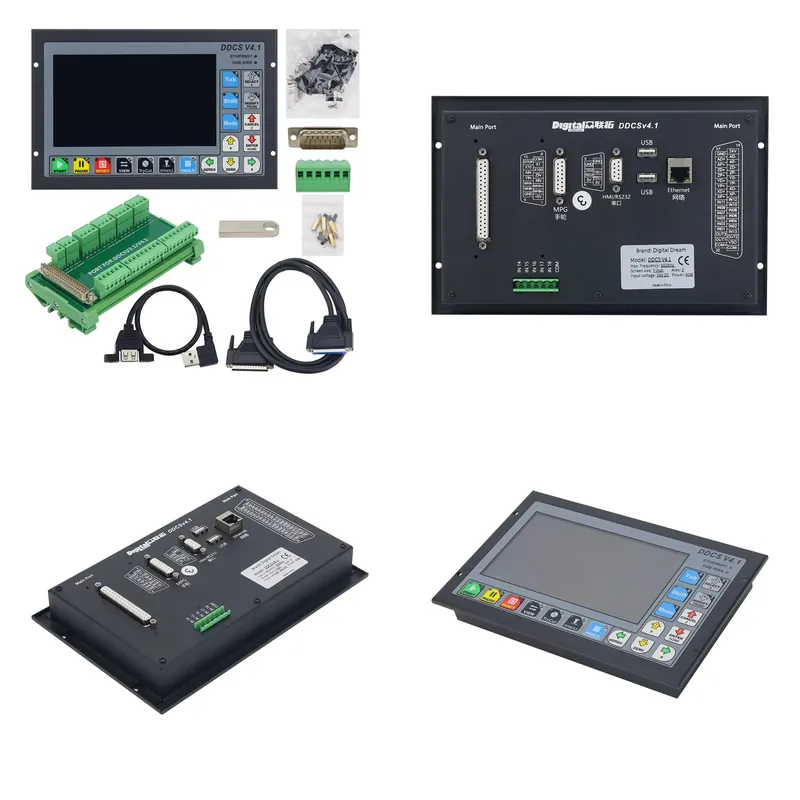Ddcs V4.1 4 Axis Cnc Offline Controller - DDCS-V4.1 3-Achsen/4-Achsen Standalone-Bewegungscontroller Offline-Controller unterstützt 3-Achsen/4-Achsen