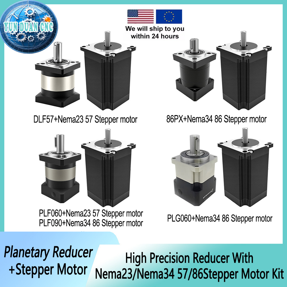 Planetary Gearbox Reducer Nema 23 34 - Planetengetriebe 57/86mm Schrittmotor-Kits Nema23/34 Schrittmotor-Planetengetriebe-Reduktionssystem für
