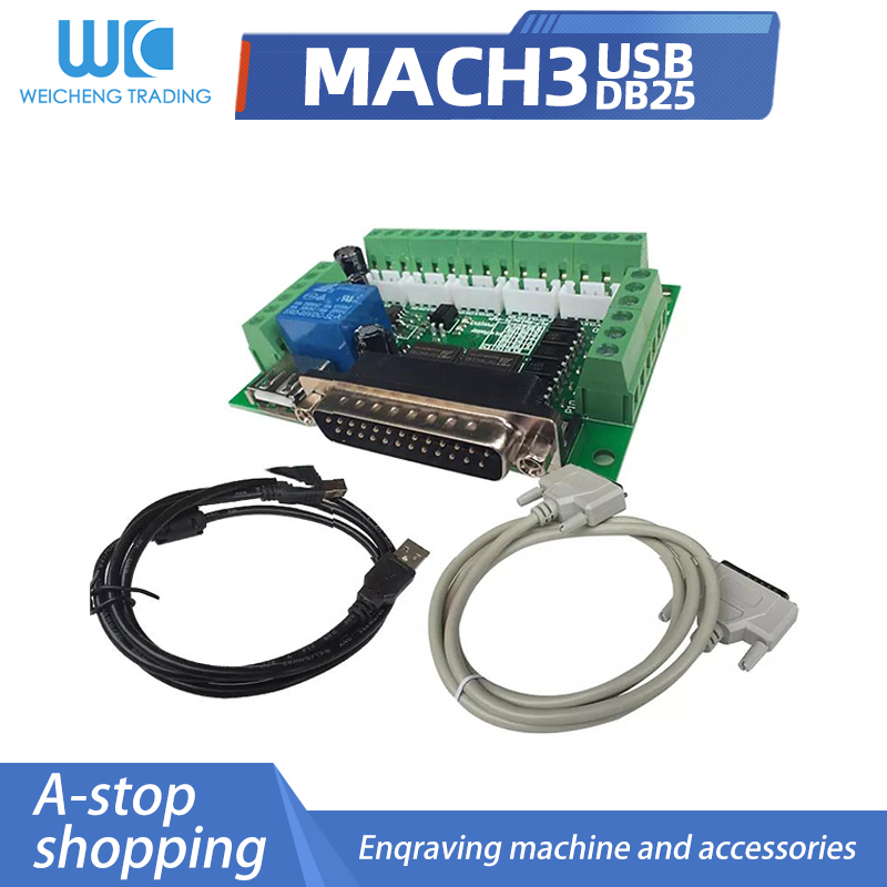 5 Axis Cnc Breakout Board Interface Mach3 - 1Set 5-Achsen-CNC-Schnittstellenadapter Breakout-Board für Schrittmotortreiber Mach3