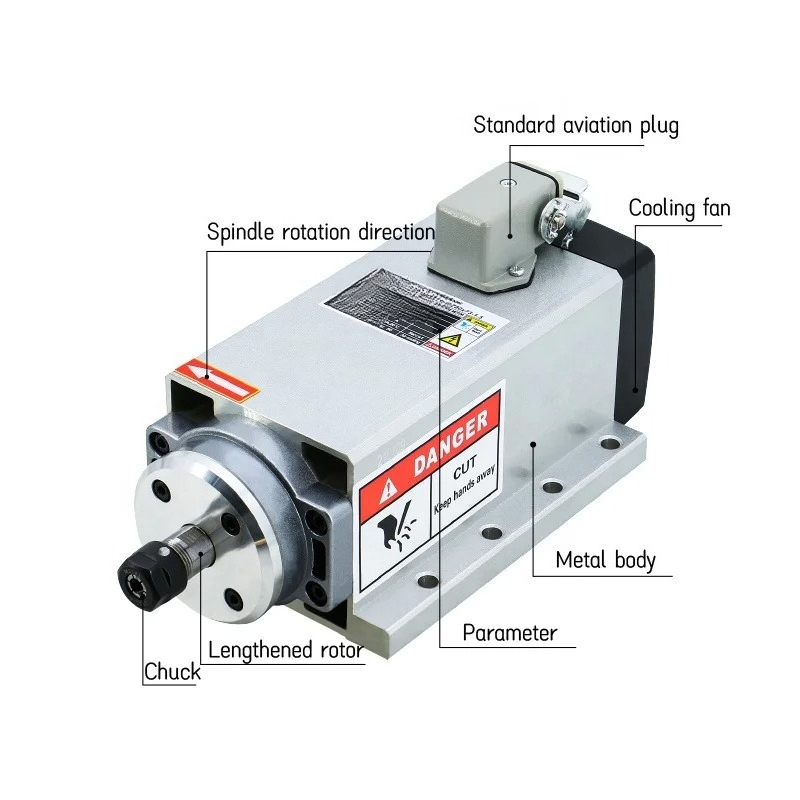 Er20 Collet Chuck Spindle Motor 220V - Fräsmaschinen-Spindelmotor 2,2kW 220V 380V 24000 U/min