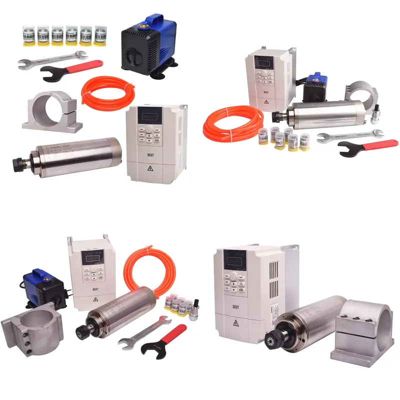 2.2Kw Water Cooled Spindle Kit Vfd - Gdz80 2,2 kW wassergekühltes Spindelset 2,2