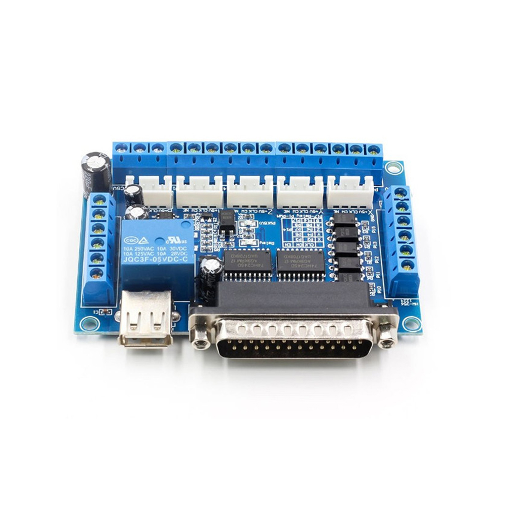 5 Axis Cnc Breakout Board Interface Mach3 - 5-Achsen-CNC-Schnittstellenadapter Breakout Board Schrittmotortreiber Mach3 Motorcontroller