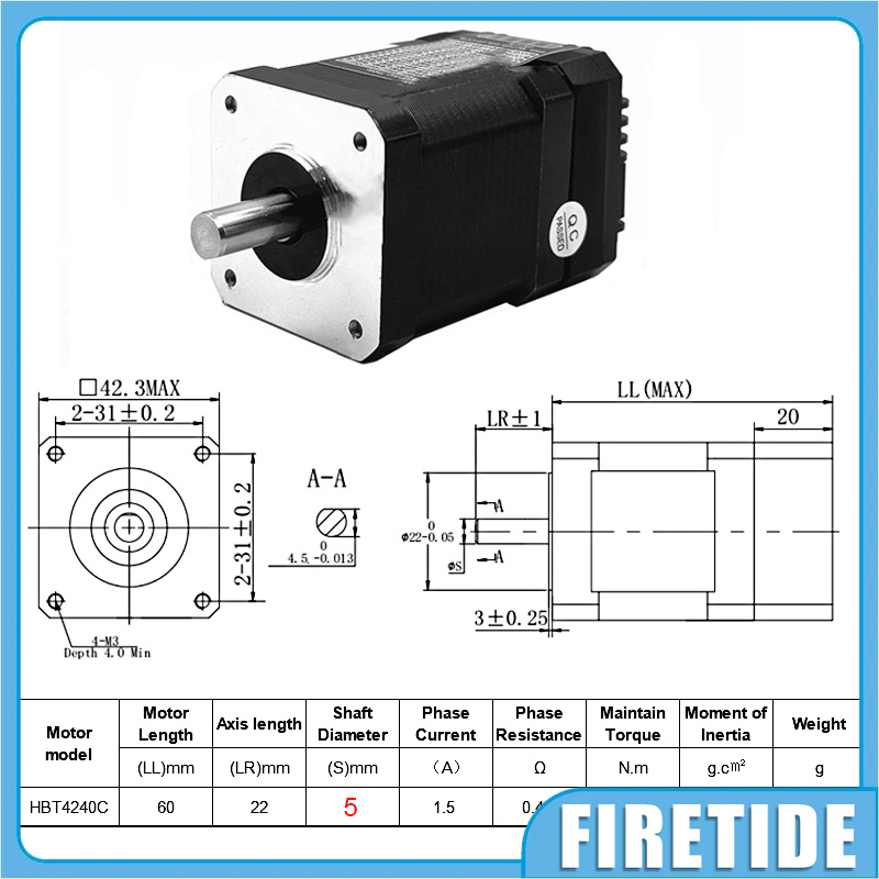 Nema 23 Closed Loop Stepper Motor Driver Kit - Nema17 Nema23 Closed-Loop-Schrittmotor-Treiber-Kit, 42/57 mm 2-Phasen-DC-Easy-Servo-Set