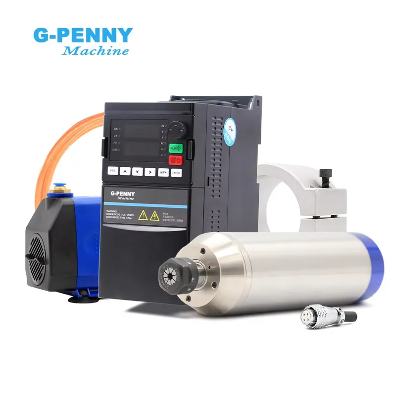 2.2Kw Water Cooled Spindle Kit Vfd - G-Penny 2,2kW ER20 D80 12000rpm/24000rpm 400Hz/800Hz