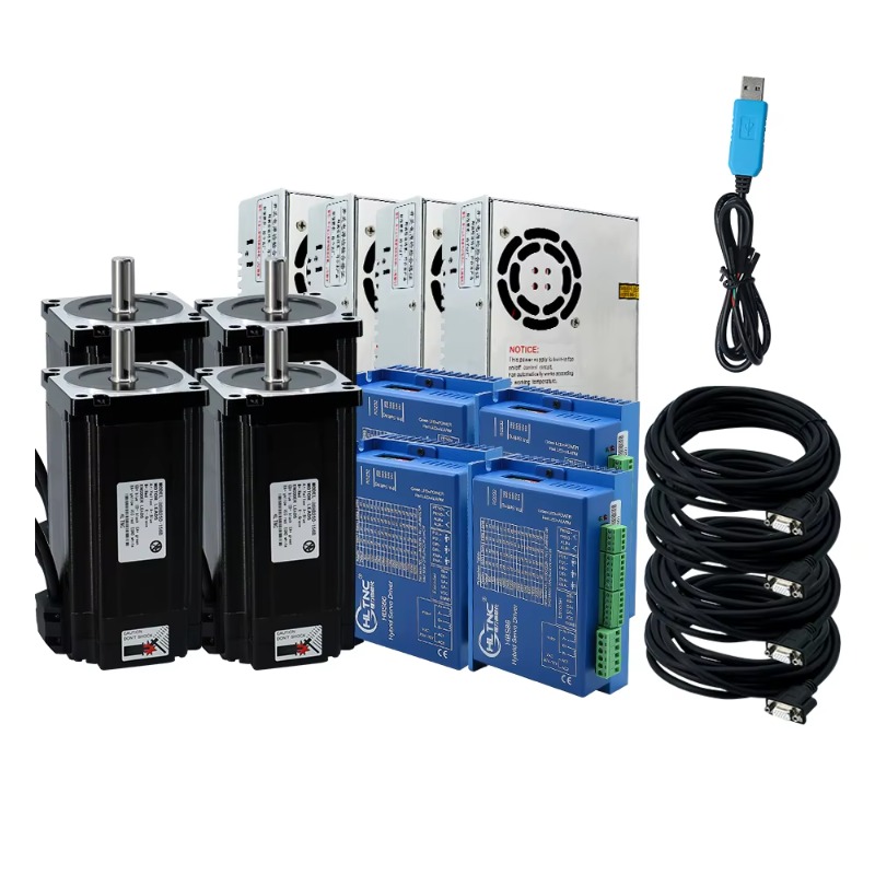 Hybrid Servo Driver Nema 34 8.5Nm - 4-Achsen Nema 34 Closed-Loop-Schrittmotor-Kit 4,5Nm 8,5Nm