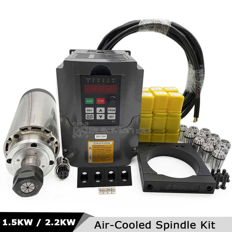 2,2KW 1,5KW Luftgekühlter CNC- – Air Cooled 1.5Kw Spindle Motor Inverter 110V Bewertung und Preis