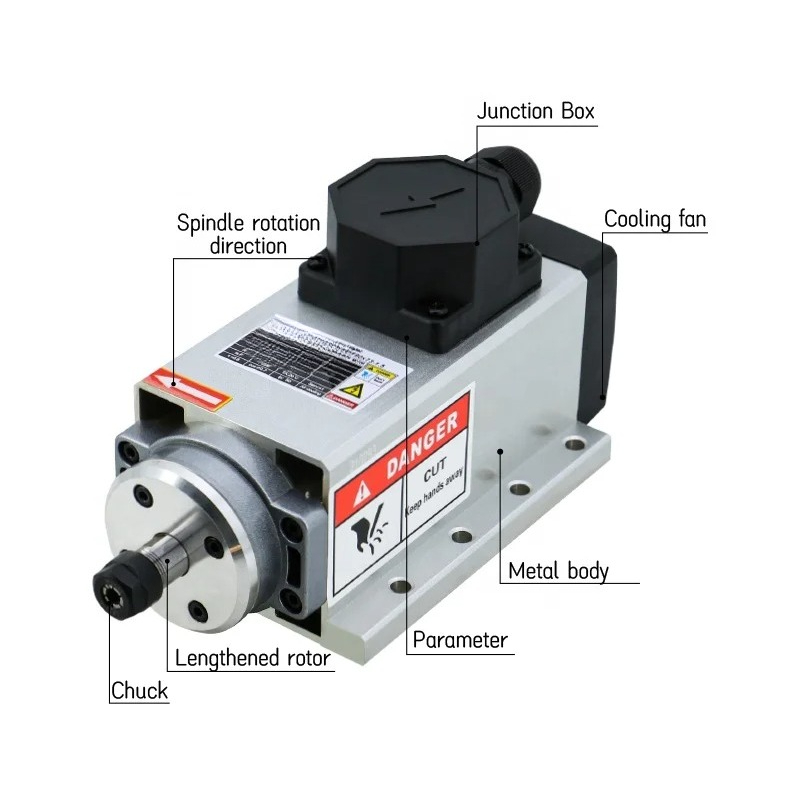 Fräsmaschinen-Spindelmotor 2,2 – Er20 Collet Chuck Spindle Motor 220V Bewertung und Preis