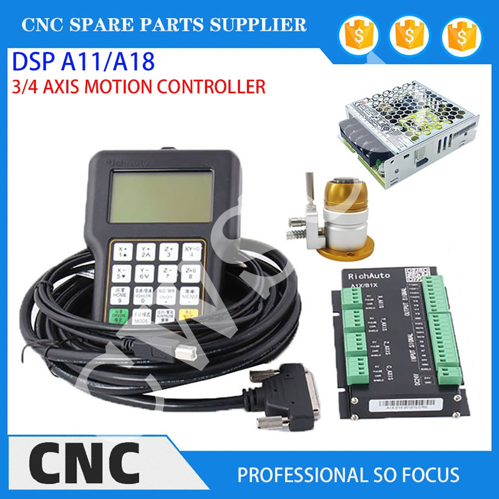 3-Achsen 4-Achsen-CNC-Werkzeug – Richauto A11 Dsp Controller 3 Axis Bewertung und Preis