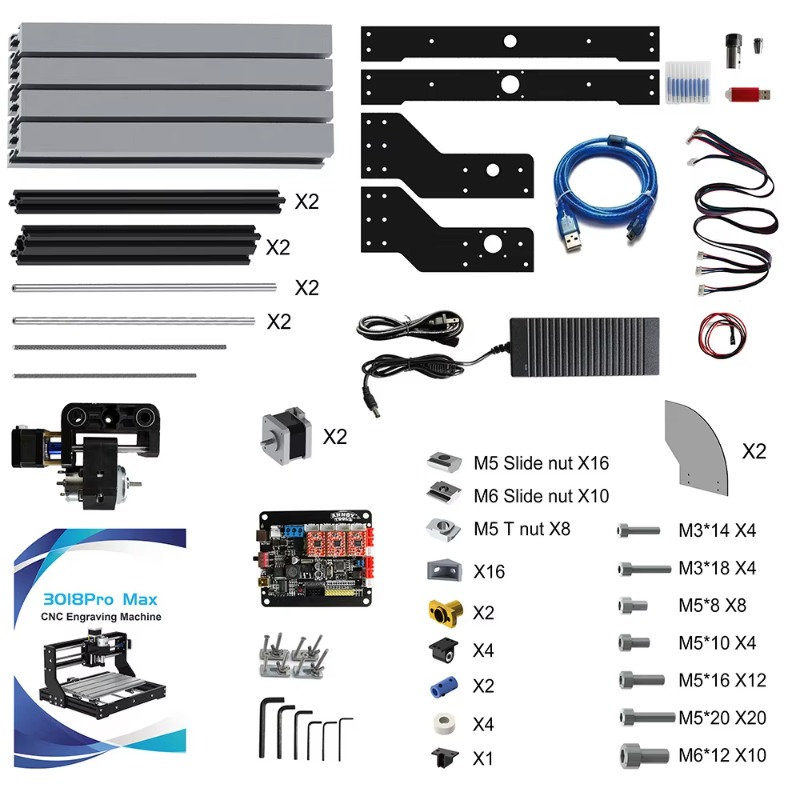 CNC 3018 Pro Max Router Fräs-  – Cnc 3018 Pro Max Metal Bewertung und Preis
