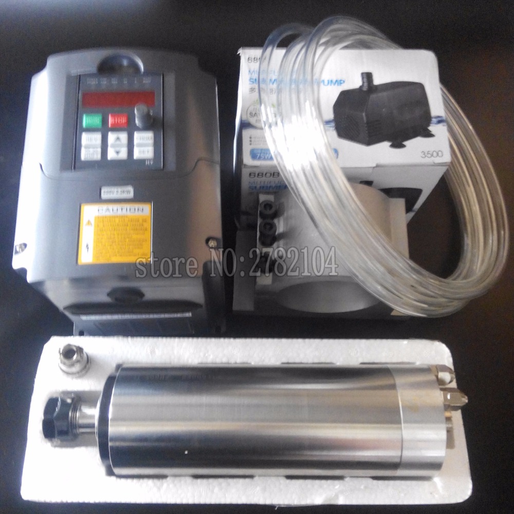 Wassergekühlter Spindelsatz 2, – 2.2Kw Water Cooled Spindle Kit Vfd Bewertung und Preis