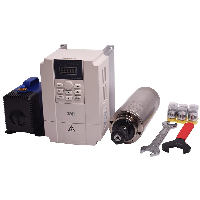 Günstiger Preis Hochgeschwindi – 2.2Kw Water Cooled Spindle Kit Vfd Bewertung und Preis