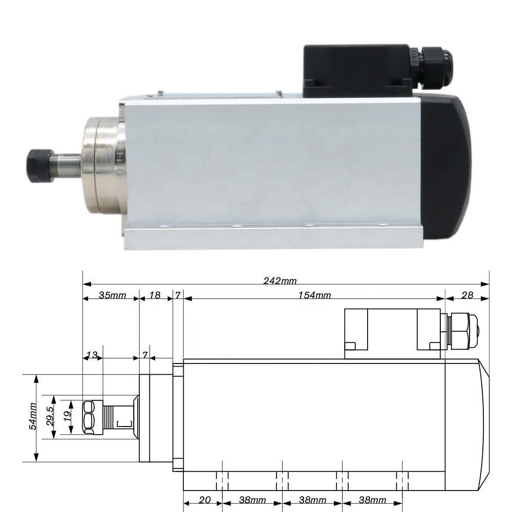1,5 kW Flash luftgekühlter Spi – Air Cooled 1.5Kw Spindle Motor Inverter 110V Bewertung und Preis