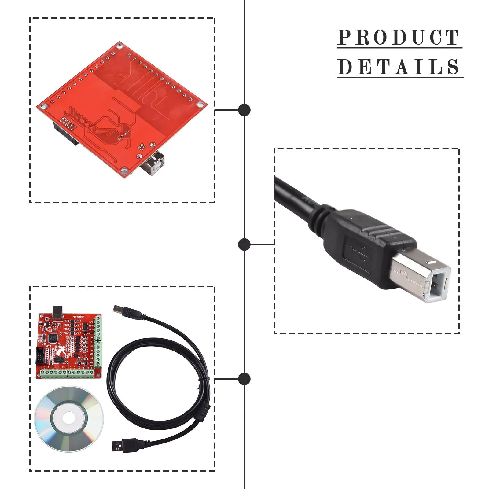 USB CNC 4-Achsen-Bewegungssteu – Mach3 Usb Cnc Controller 4 Axis 100Khz Bewertung und Preis