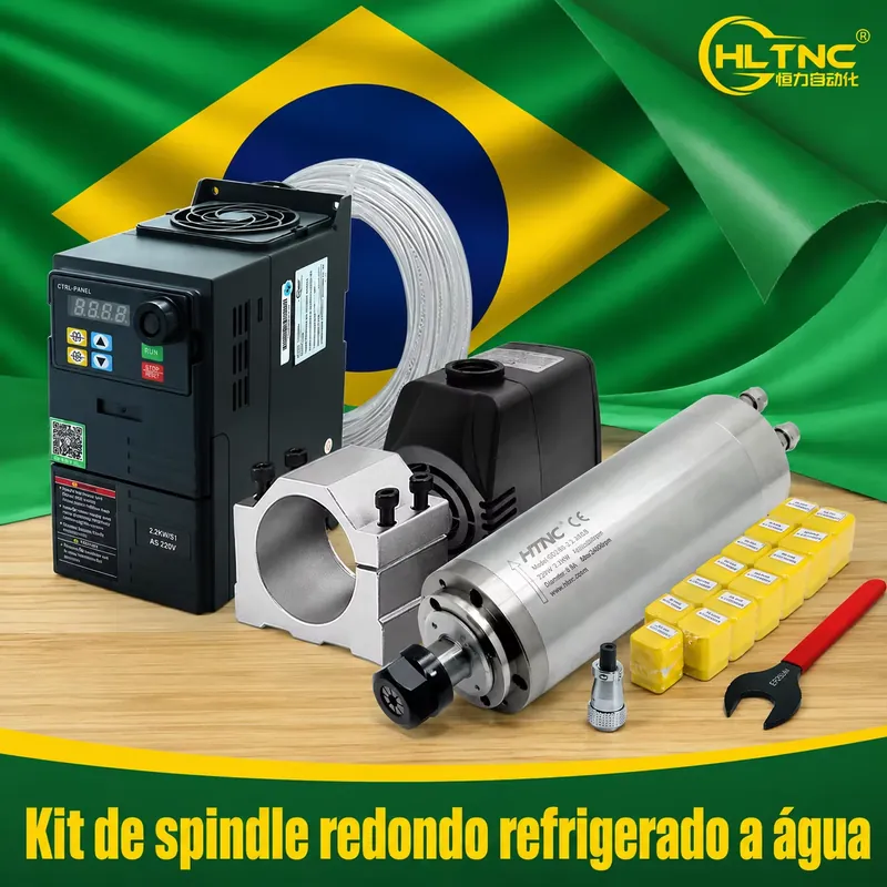 Brasilien exportiert 2,2 kW 22 – 2.2Kw Water Cooled Spindle Kit Vfd Bewertung und Preis