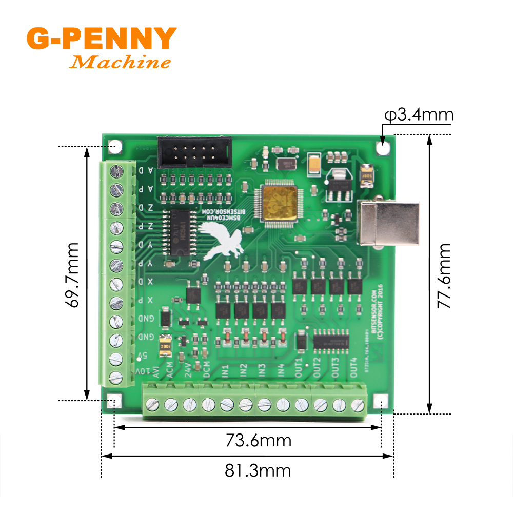 G-PENNY NEU! 4-Achsen-USB-Bewe – Mach3 Usb Cnc Controller 4 Axis 100Khz Bewertung und Preis